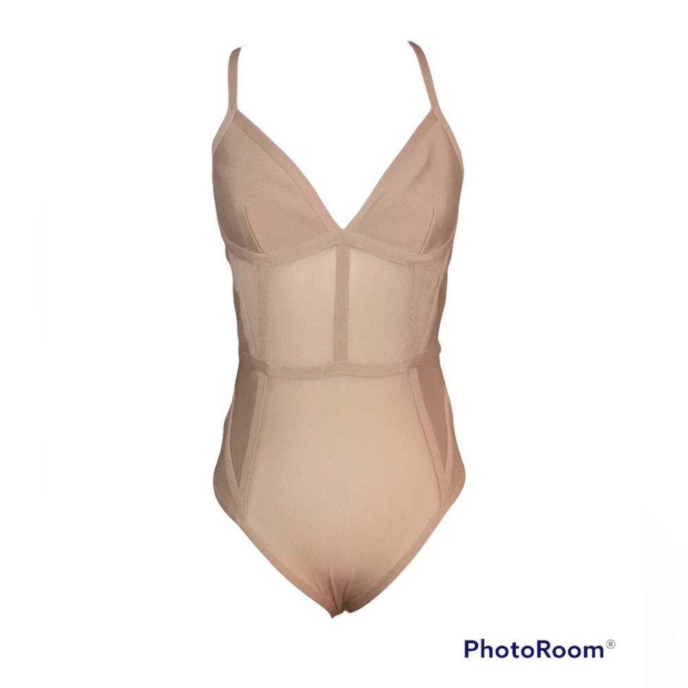 Elegant Tan Women's Bodysuit